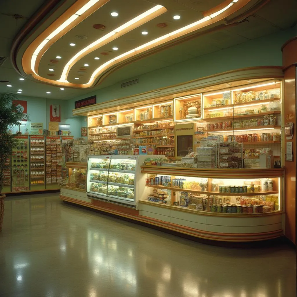 Interior de tienda de conveniencia