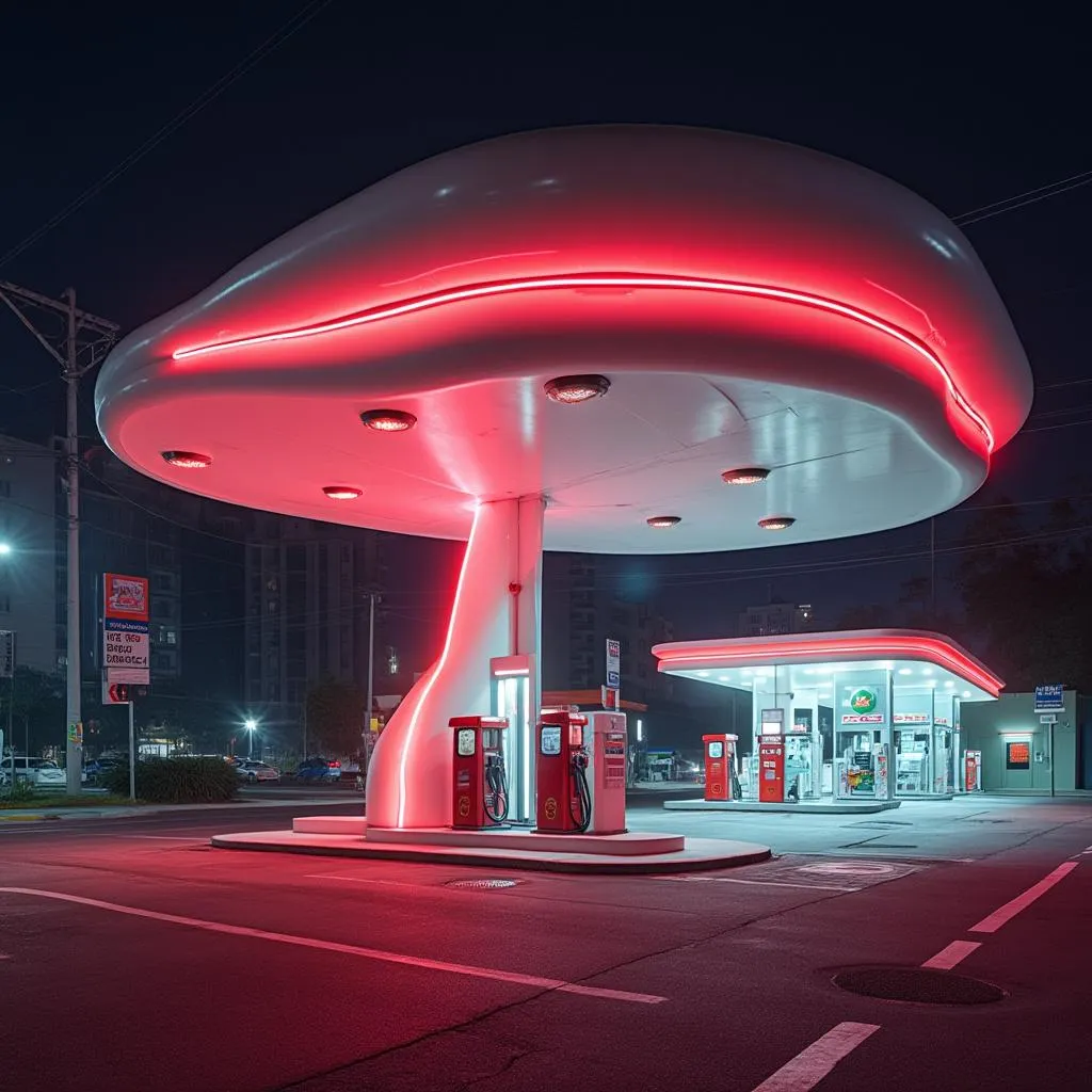Estación de servicio moderna en Buenos Aires