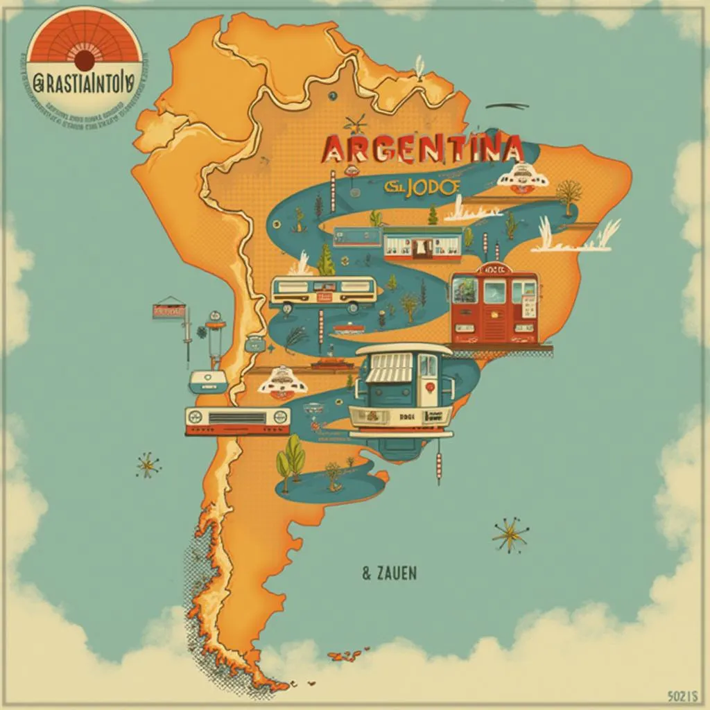 Mapa de estaciones de servicio en Argentina