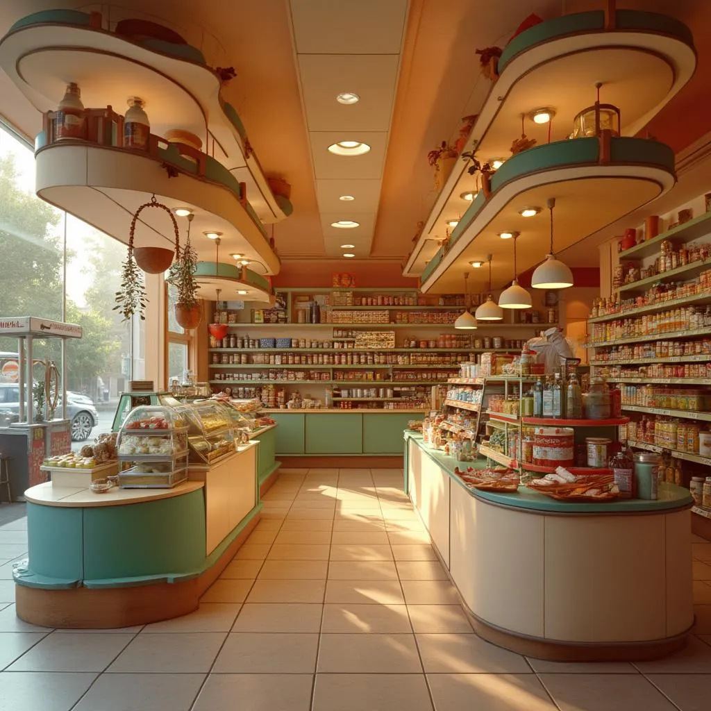 Tienda de conveniencia en estación de servicio